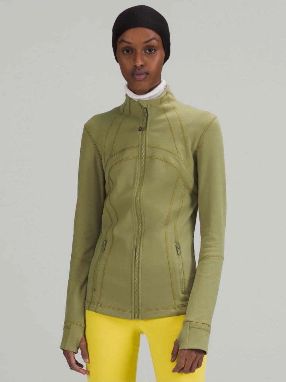 💚Lululemon Define Jacket *Luon Bronze Green Women’s Size 6 EUC W4AWKS
